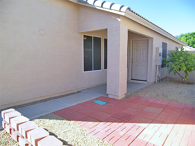 Comfortable front patio to enjoy your neighborhood from