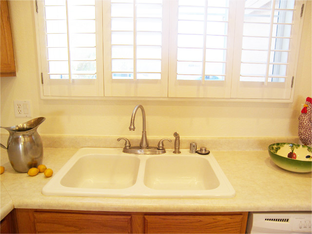 Upgraded kitchen sink hardware