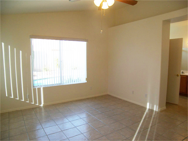 Tiled master bedroom