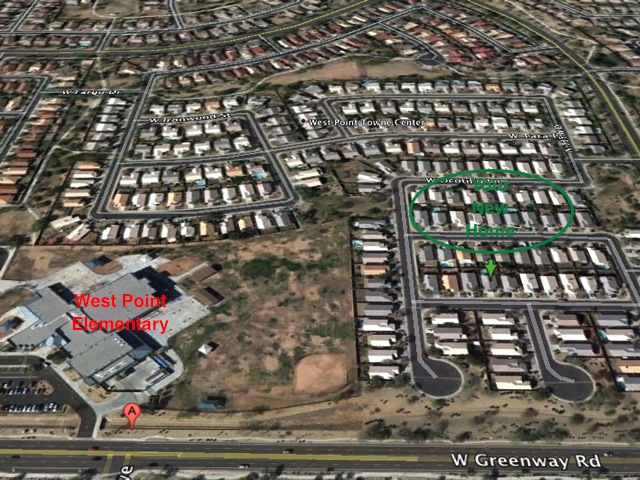 Great location! Walking distance to elementary school with no major roads to cross.